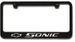 Chevrolet Sonic Bowtie Engraved License Plate Frame
