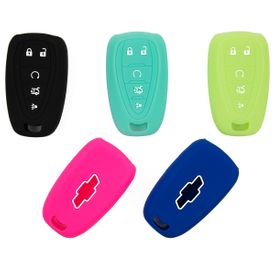 Pair (2), Chevrolet Spark Solid Silicone Rubber Keyless Remote Cover 2016 - 2021