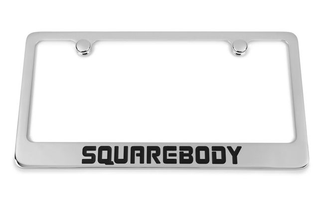 Chevrolet Squarebody Engraved License Plate Frame Custom Colors
