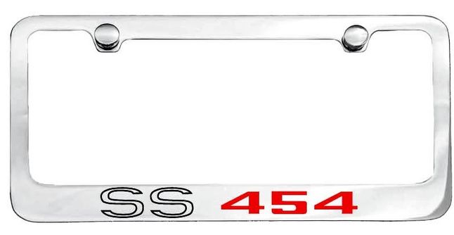 Chevrolet SS 454 Engraved License Plate Frame