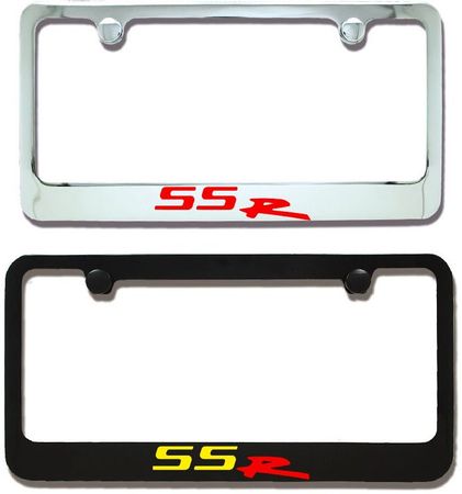 Chevrolet SSR Engraved License Plate Frame - Custom Colors