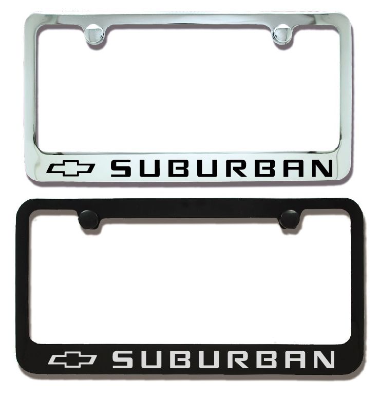 Grease Pit Graphics Hovey-Dallas Chevrolet Gardenia Pressed Metal License Plate Frame (Chrome)
