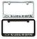 Chevrolet Suburban Bowtie Engraved License Plate Frame