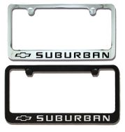 Chevrolet Suburban Bowtie Engraved License Plate Frame
