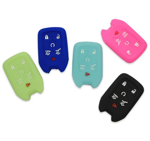 Pair (2), Chevrolet Suburban Solid Silicone Rubber Remote Keyless Cover  2015 -2020