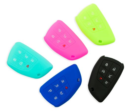 Pair (2), Chevrolet Suburban Solid Silicone Rubber Remote Keyless Cover 2021-2026