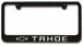 Chevrolet Tahoe Engraved License Plate Frame - Custom Colors