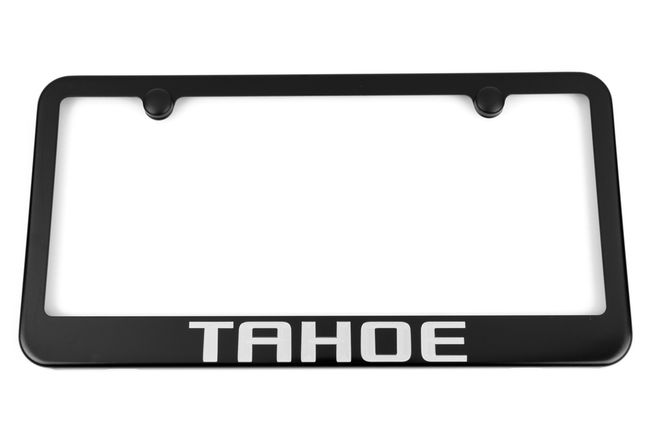 Chevrolet Tahoe Satin Black License Plate Frame