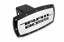 Chevrolet Trail Boss Engraved Billet Hitch Receiver Cover