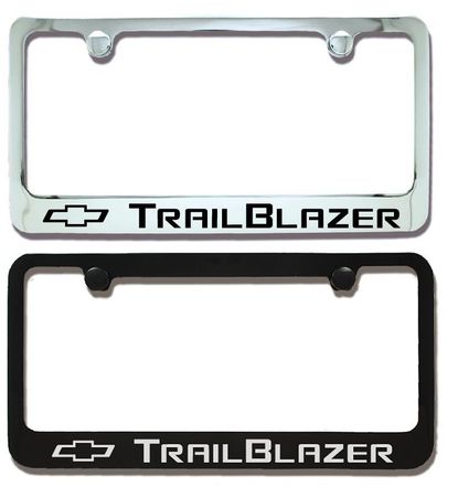 Chevrolet Trailblazer Bowtie Engraved License Plate Frame
