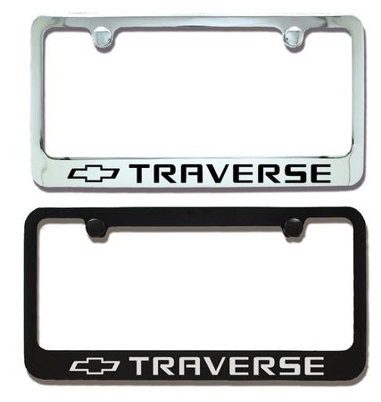 Chevrolet Traverse Bowtie Engraved License Plate Frame