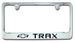 Chevrolet Trax Bowtie Engraved License Plate Frame