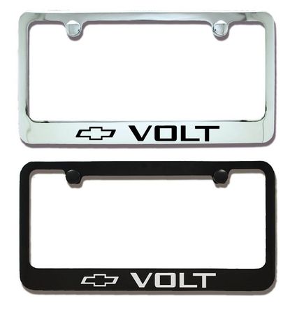 Chevrolet Volt Bowtie Engraved License Plate Frame