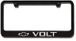 Chevrolet Volt Bowtie Engraved License Plate Frame