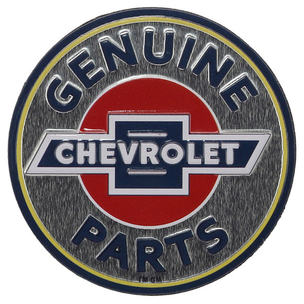 Chevrolet Genuine Parts & Service Official Licensed Cotton T-Shirt – Blue, Crew Neck – David Carey