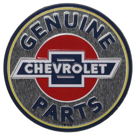 Chevrolet Genuine Parts Tin Decorative Sign - Toolbox Refrigerator Magnet