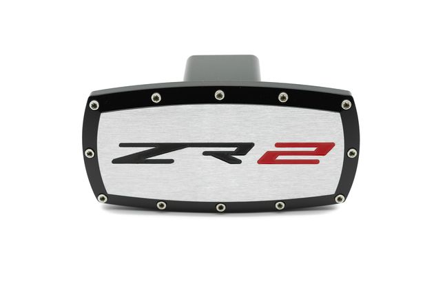 Chevrolet ZR2 Engraved Billet Hitch Receiver Cover Colorado Silverado HD