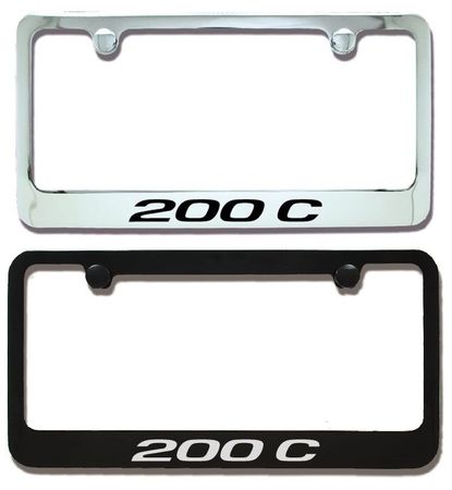 Chrysler 200 C Engraved License Plate Frame