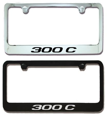 Chrysler 300 C Engraved License Plate Frame - Custom Colors