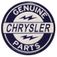 Chrysler Genuine Parts Blue Embossed Tin Decorative Sign - Toolbox Refrigerator Magnet