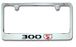 Chrysler 300S Racing Badge Red S Emblem Engraved License Plate Frame