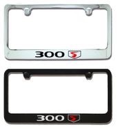 Chrysler 300S Racing Badge Red S Emblem Engraved License Plate Frame