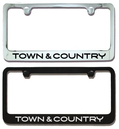 Chrysler Town and Country Engraved License Plate Frame
