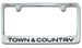 Chrysler Town and Country Engraved License Plate Frame