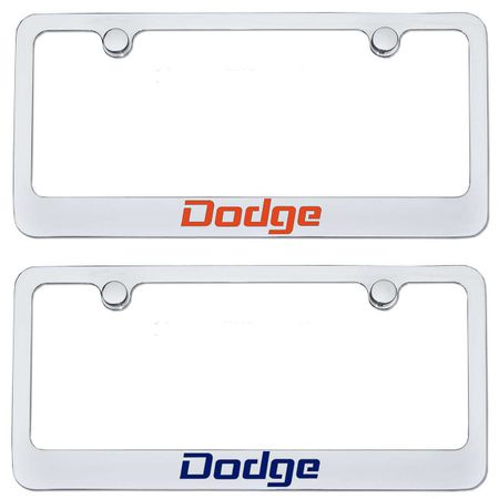 Classic Dodge Engraved License Plate Frame - Custom Colors