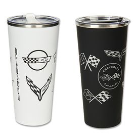 Corvette All Generations Stainless Steel Tumbler Corvette All Generations Stainless Steel Tumbler