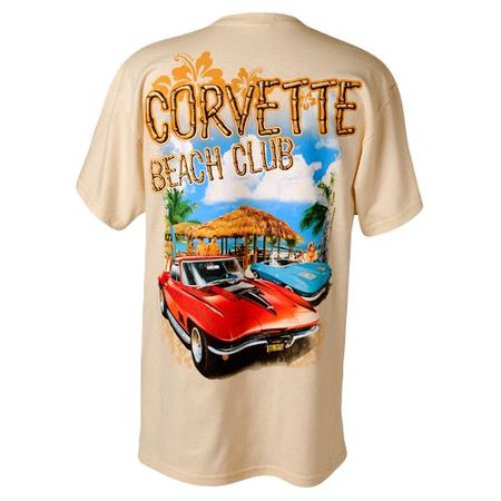 Corvette Beach Club Tan T-Shirt