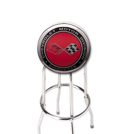Corvette Cross Flag Stool Corvette Cross Flag Stool