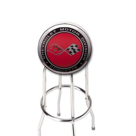 Corvette Cross Flag Stool
