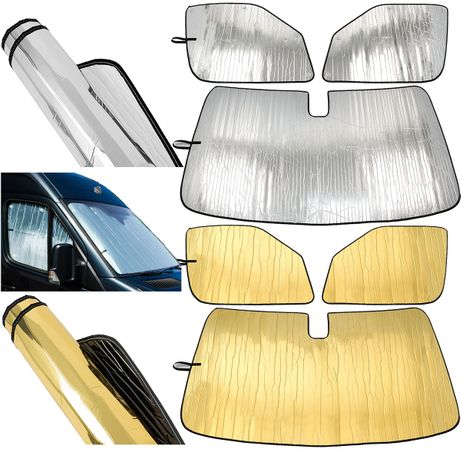 Custom Fit Sunshades for Winnebago Solis Class B Motorhome