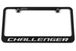 Dodge Challenger Engraved License Plate Frame - Custom Colors