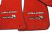 Ultimat By Lloyd Mats Official Mopar Dodge Challenger SCAT PACK Floor Mats – 2PC Red Double Logos, 32oz Premium Carpet