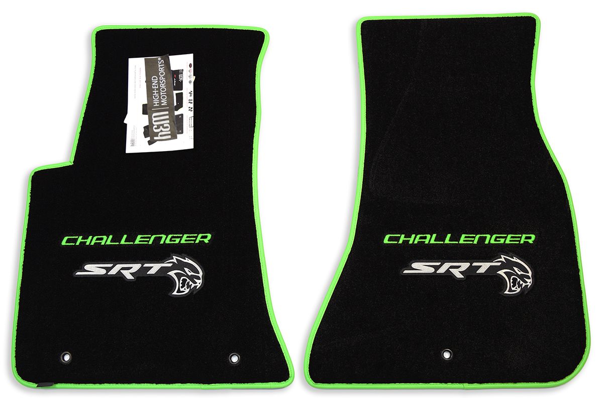 thumbnail image 2 of Challenger Hellcat Redeye Premium Floor Mats | Red & Black Trim | 32oz 4-Piece Set | Ultimat By Lloyd Mats 2 of 4