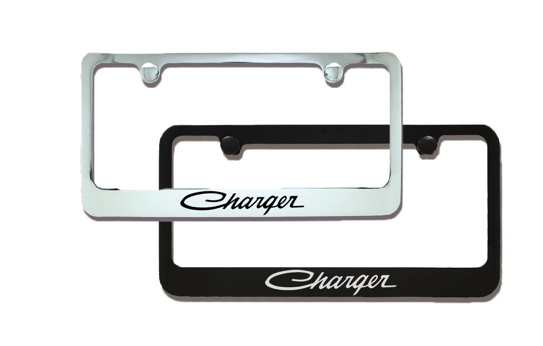 Dodge Charger Classic Script Engraved License Plate Frame