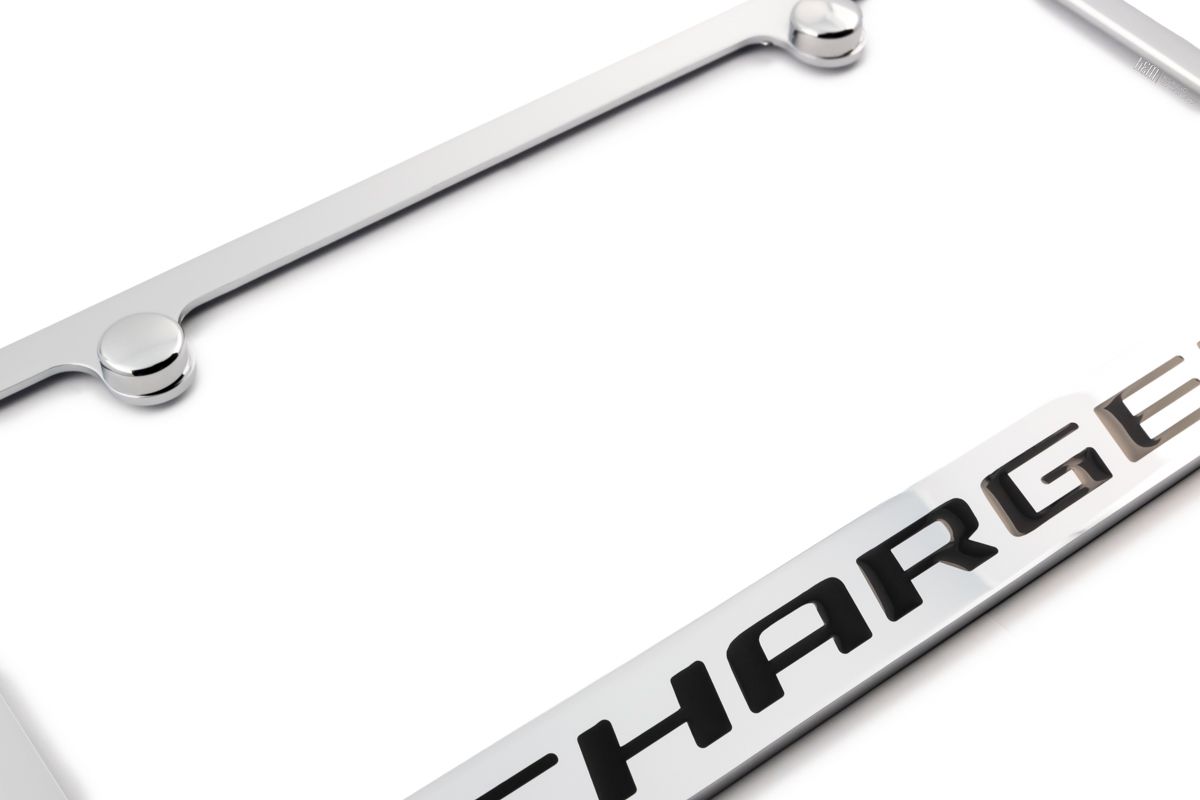 Dodge Charger Engraved License Plate Frame