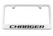 Dodge Charger Engraved License Plate Frame - Custom Colors