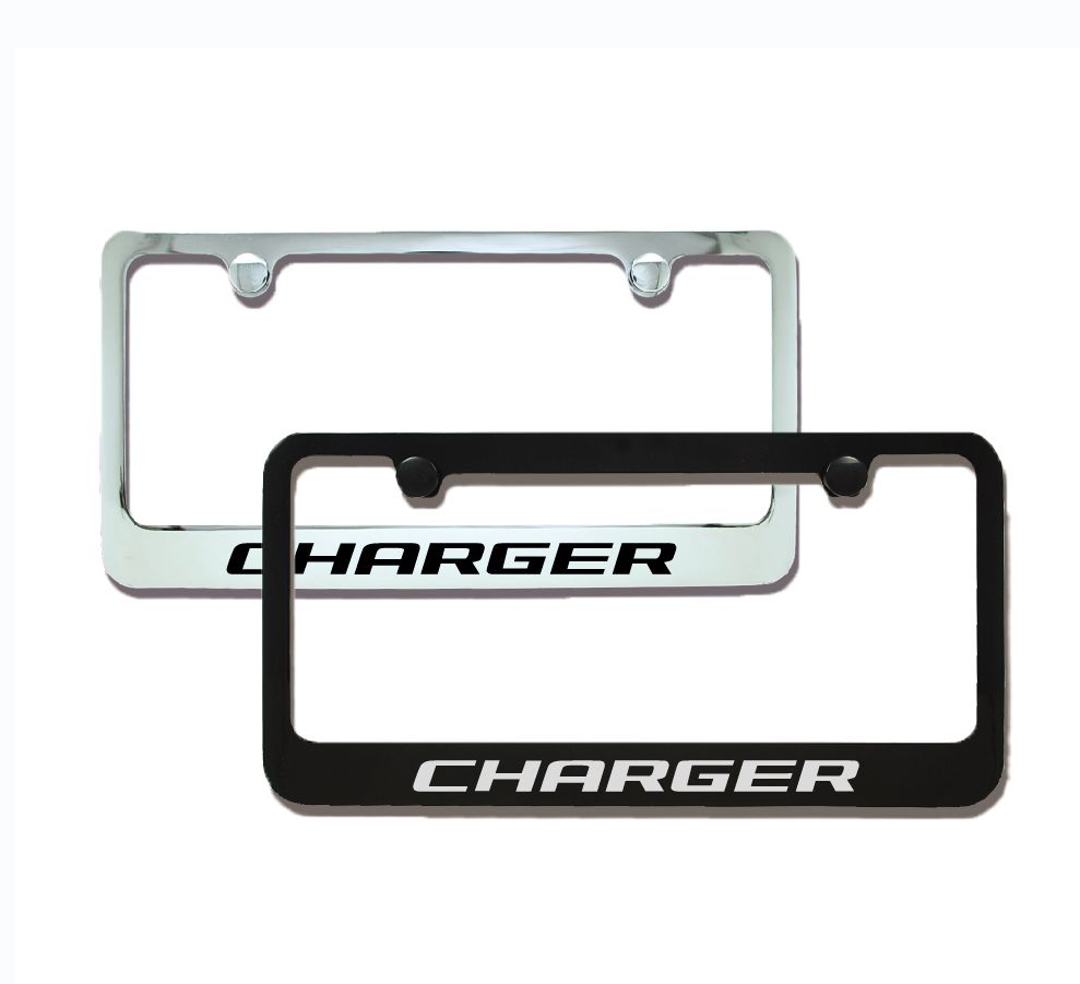 Dodge Charger Engraved License Plate Frame