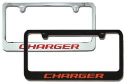 Dodge Charger Engraved License Plate Frame - Custom Colors