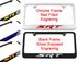 Dodge Charger R/T Engraved License Plate Frame
