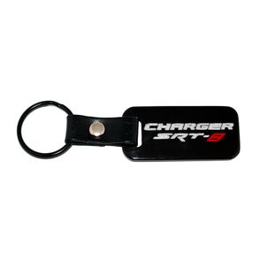 Dodge Charger SRT8 Satin Black Engraved Key Chain / Fob
