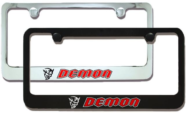 Dodge Demon Engraved License Plate Frame