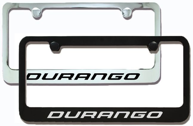 Dodge Durango Engraved License Plate Frame - Custom Colors