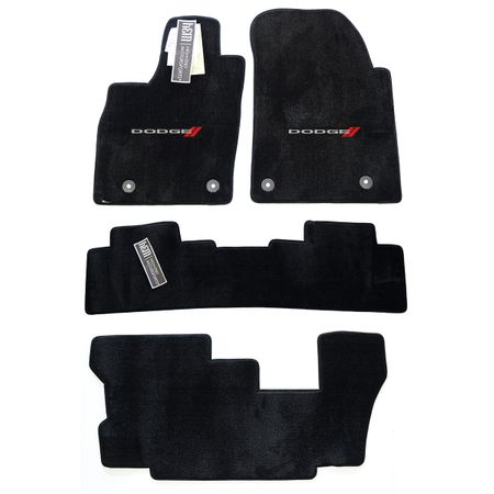 Dodge Durango Racing Logo and SXT Floor Mats Set - Premium Upgrade