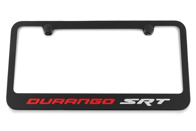 Dodge Durango SRT Engraved License Plate Frame - Custom Colors