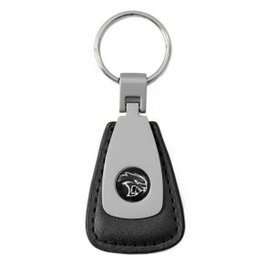 Dodge Hellcat Black Leather Teardrop Keychain / Fob