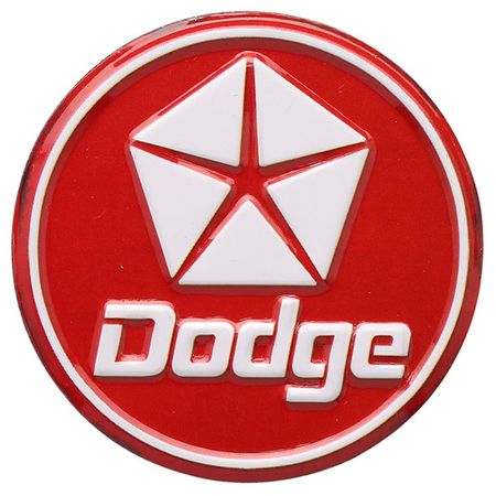 Dodge Pentastar Red Embossed Tin Decorative Sign - Toolbox Refrigerator Magnet